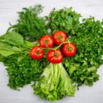green leafy vegetables high in protein